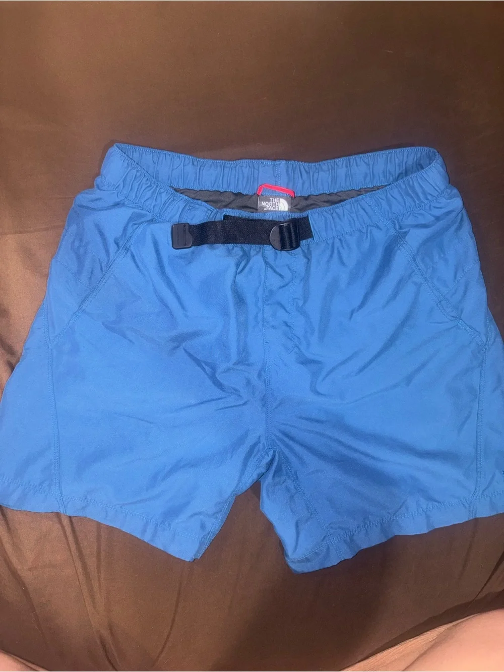 The North Face Bright Blue Hiking Shorts with Integrated Belt